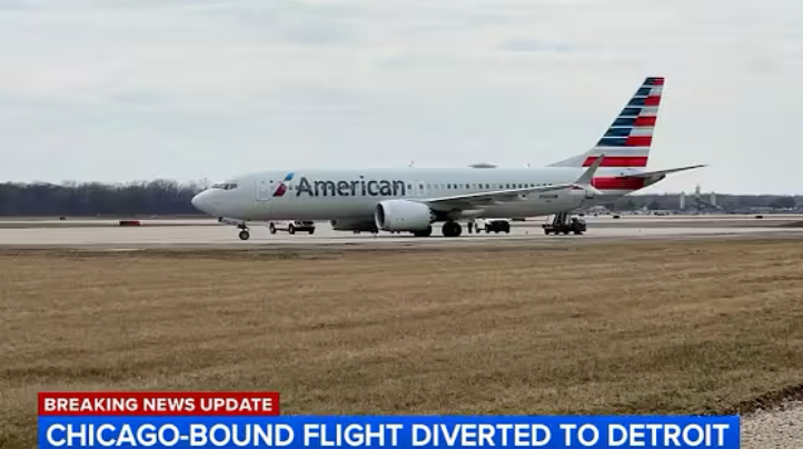 American Airlines Flight Diverted to Detroit After Midair Disturbance, Passengers Endure Nine-Hour Delay