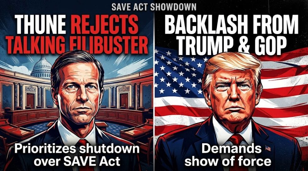 Thune Rejects SAVE Act Filibuster – [your]NEWS