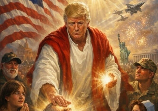 Trump Posts Image Depicting Himself as Jesus Healing Patient After Criticizing Pope Leo XIV