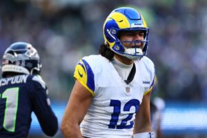 Rams WR Puka Nacua joins team for workouts