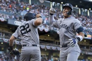 Aaron Judge, Ben Rice, Yankees take aim at rival Red Sox
