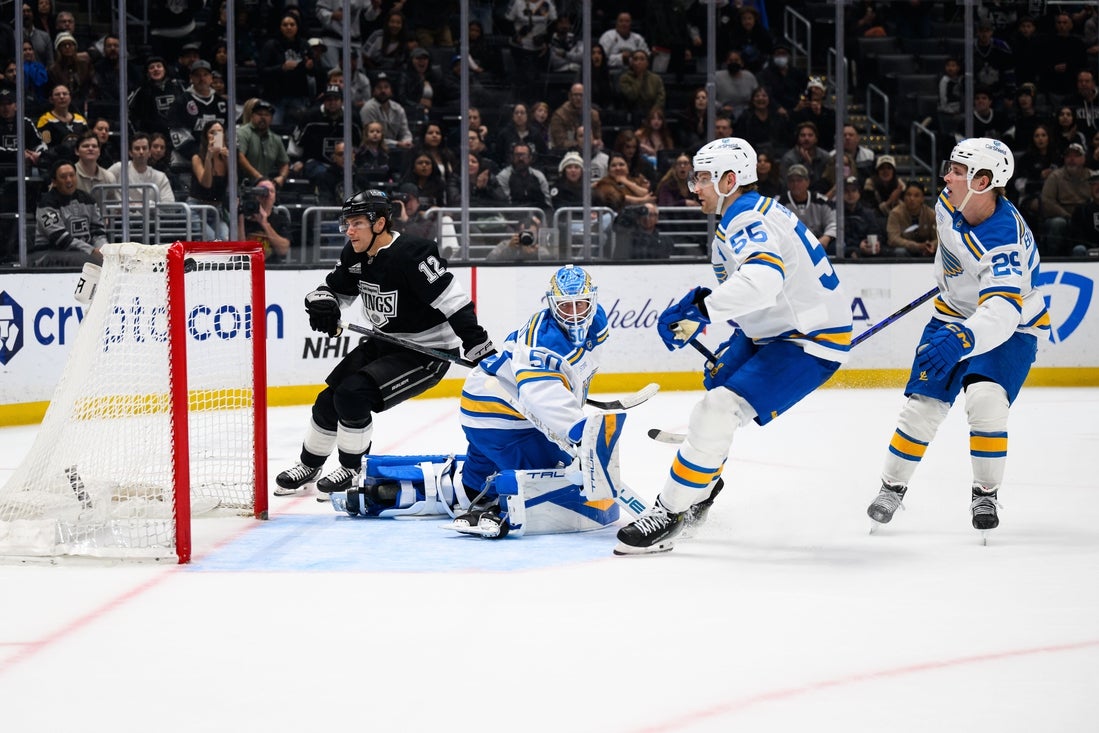 Kings top Blues in OT, hold West’s 2nd wild-card spot