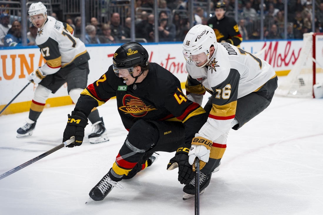 Golden Knights edge Canucks, grab piece of first place in Pacific