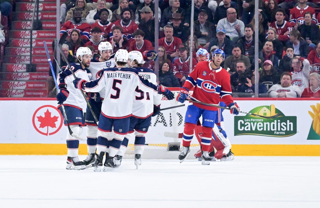 Blue Jackets cool off Canadiens, remain in playoff race