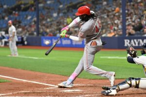 Sal Stewart's 8th homer powers Reds to victory over Rays