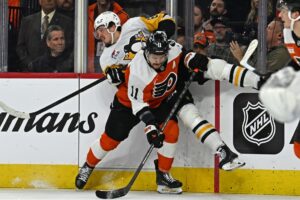 Strong second period carries Flyers past Penguins for 3-0 edge