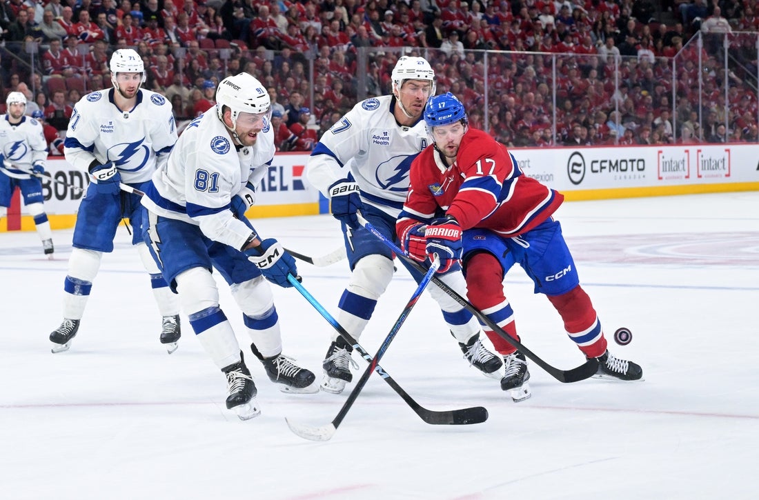 Canadiens seek full control of overtime-laden Lightning series in Game 4