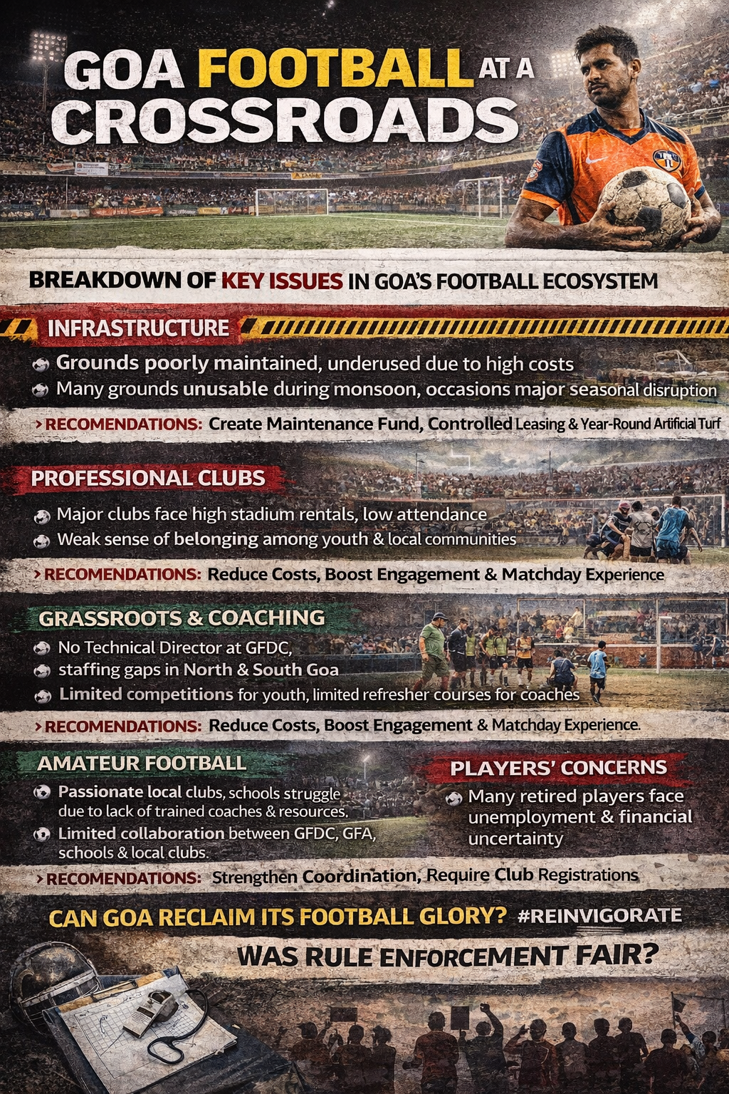GOA FOOTBALL AT A CROSSROADS: GFDC SUMMIT FLAGS SYSTEMIC GAPS, OFFERS ROADMAP FOR REVIVAL
