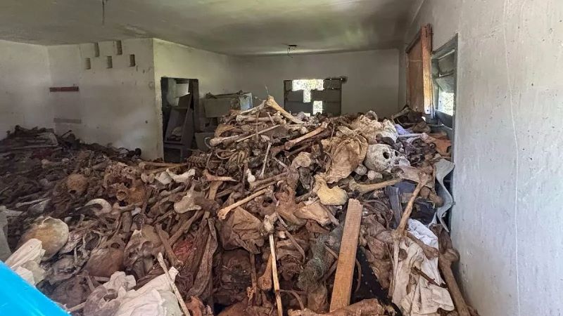 Ruined cemeteries and open graves in several cemeteries in Cuba