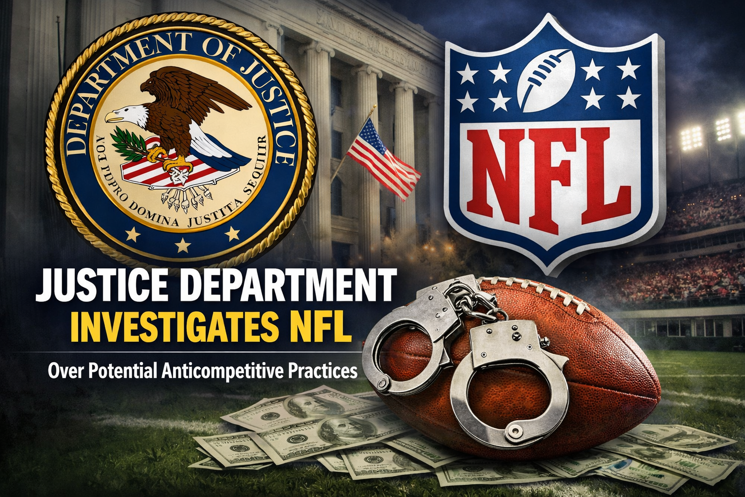 U.S. Justice Department Investigates NFL Over Potential Anticompetitive Practices