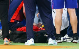 Ngidi Avoids Serious Injury After Frightening Collapse in IPL Match