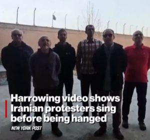 Video Shows Six Iranian Arrestees Singing Chorus Before Execution