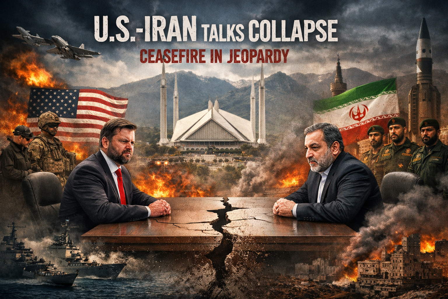 U.S.-Iran Talks Collapse in Islamabad, Casting Doubt on Fragile Ceasefire