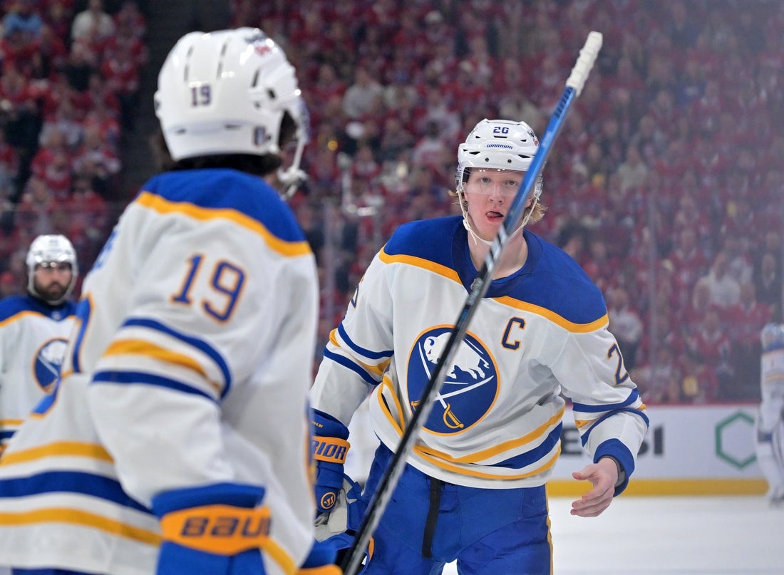 Zach Benson’s 3rd-period goal helps Sabres level series vs. Canadiens