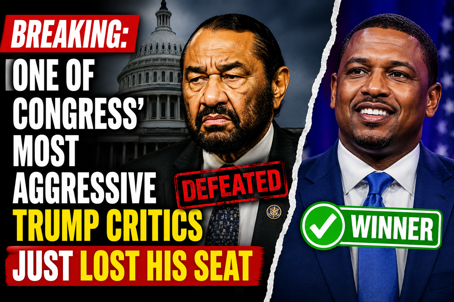 Texas Democrat Al Green Loses Congressional Primary in Major Shakeup