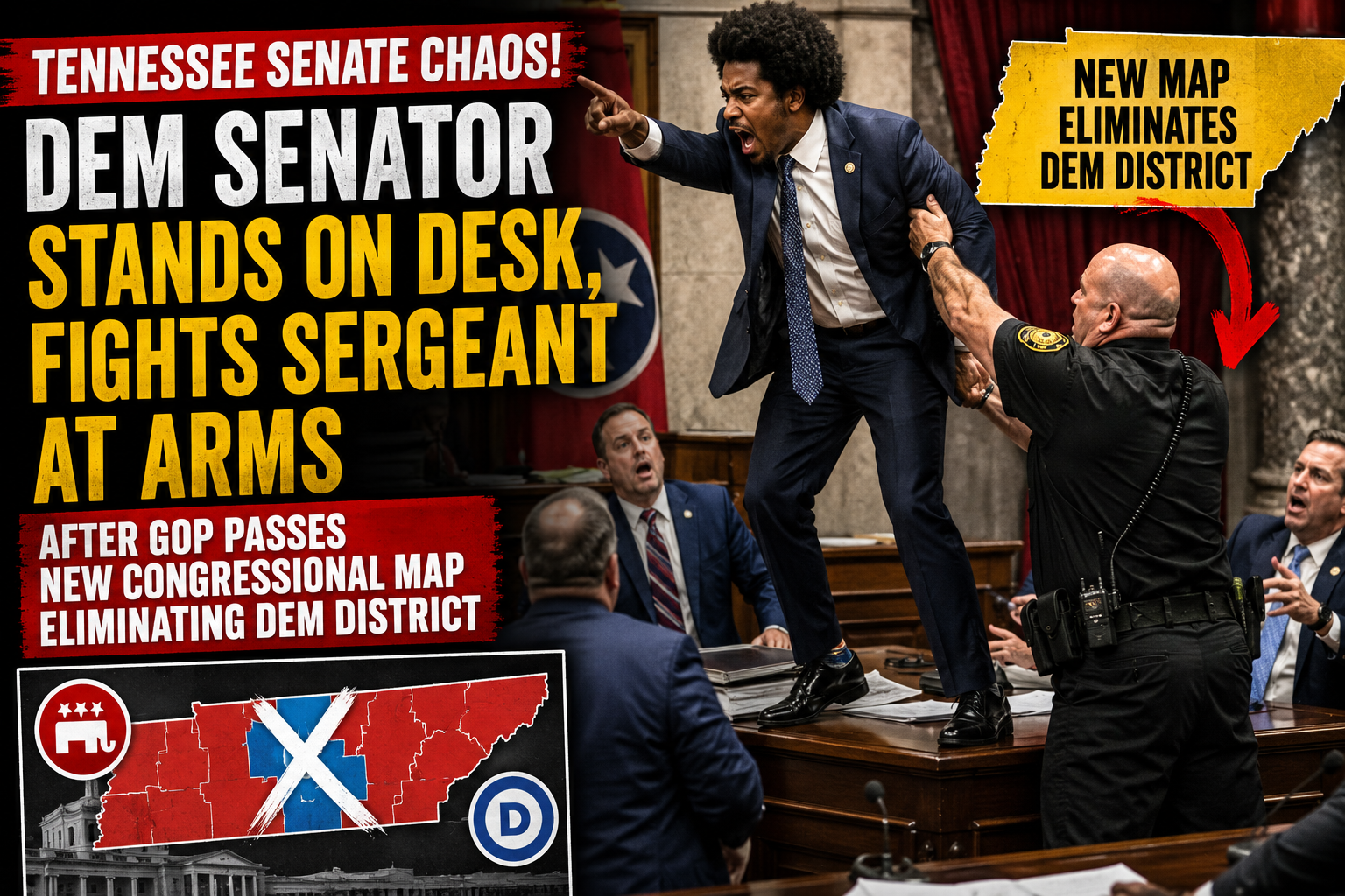 Tennessee Democrat State Senator Erupts on Senate Floor After ...