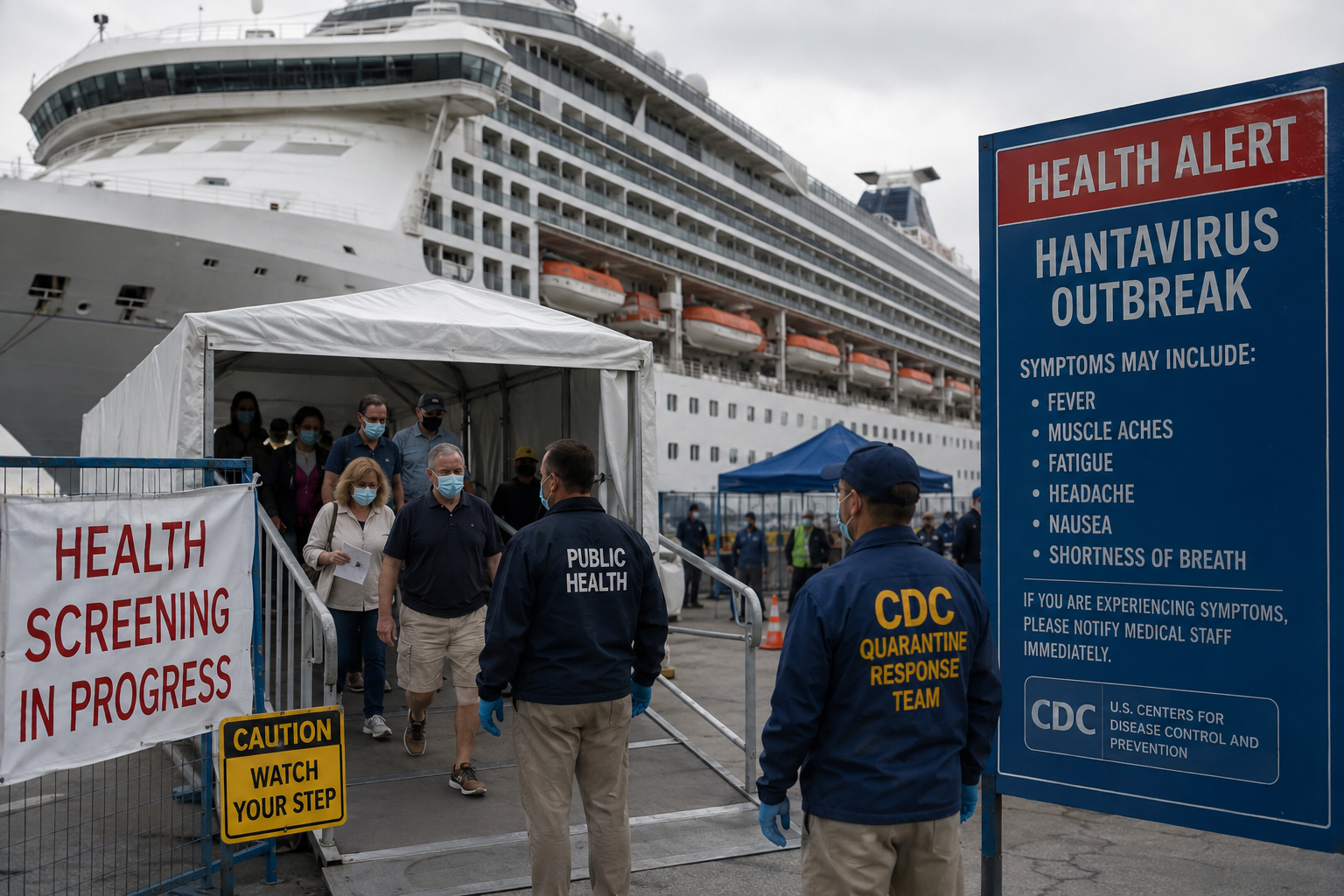 U.S. Citizens Evacuated After Hantavirus Outbreak on Cruise Ship as Health Officials Monitor Cases