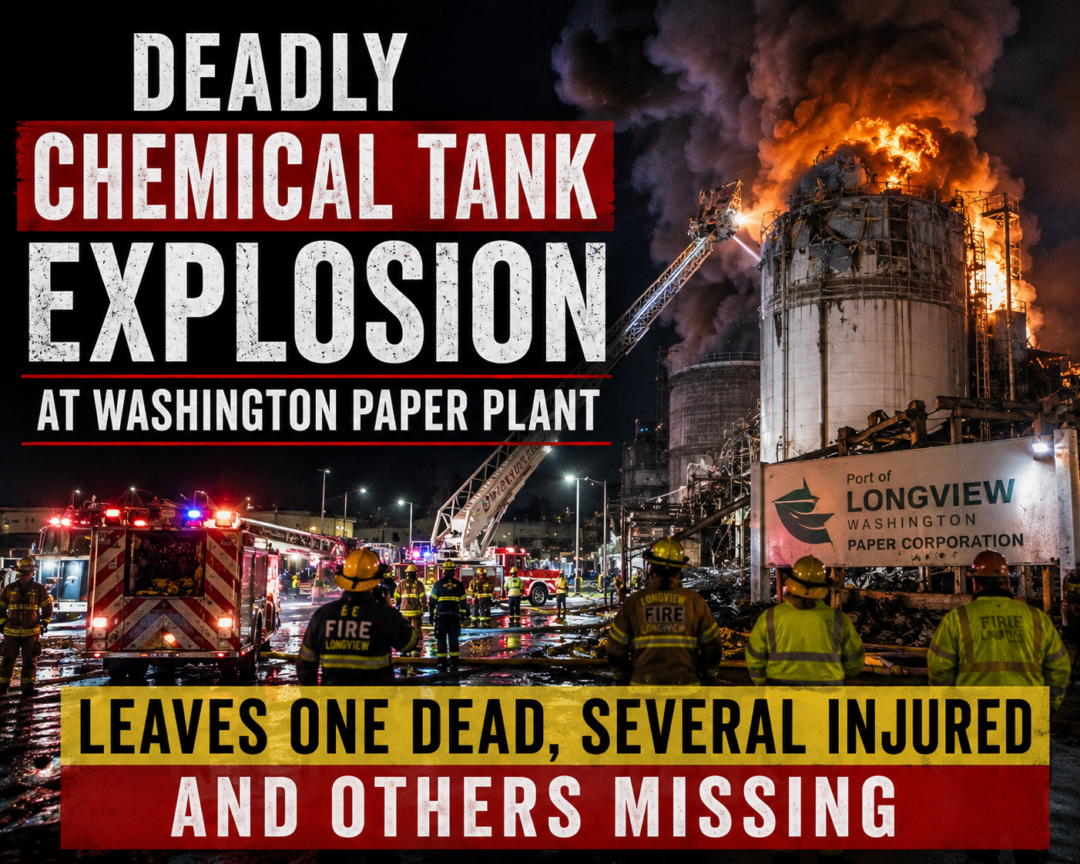 Deadly Chemical Tank Explosion at Washington Paper Plant Leaves One ...