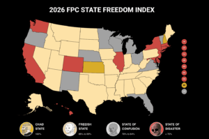 Firearms Policy Coalition Releases 2026 State Freedom Index Ranking States on 2A Protections – Red States Surprisingly Low