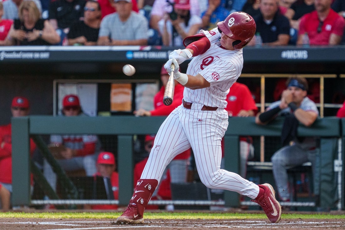 Freshman pitcher guides Oklahoma past No. 3 Georgia at MCWS