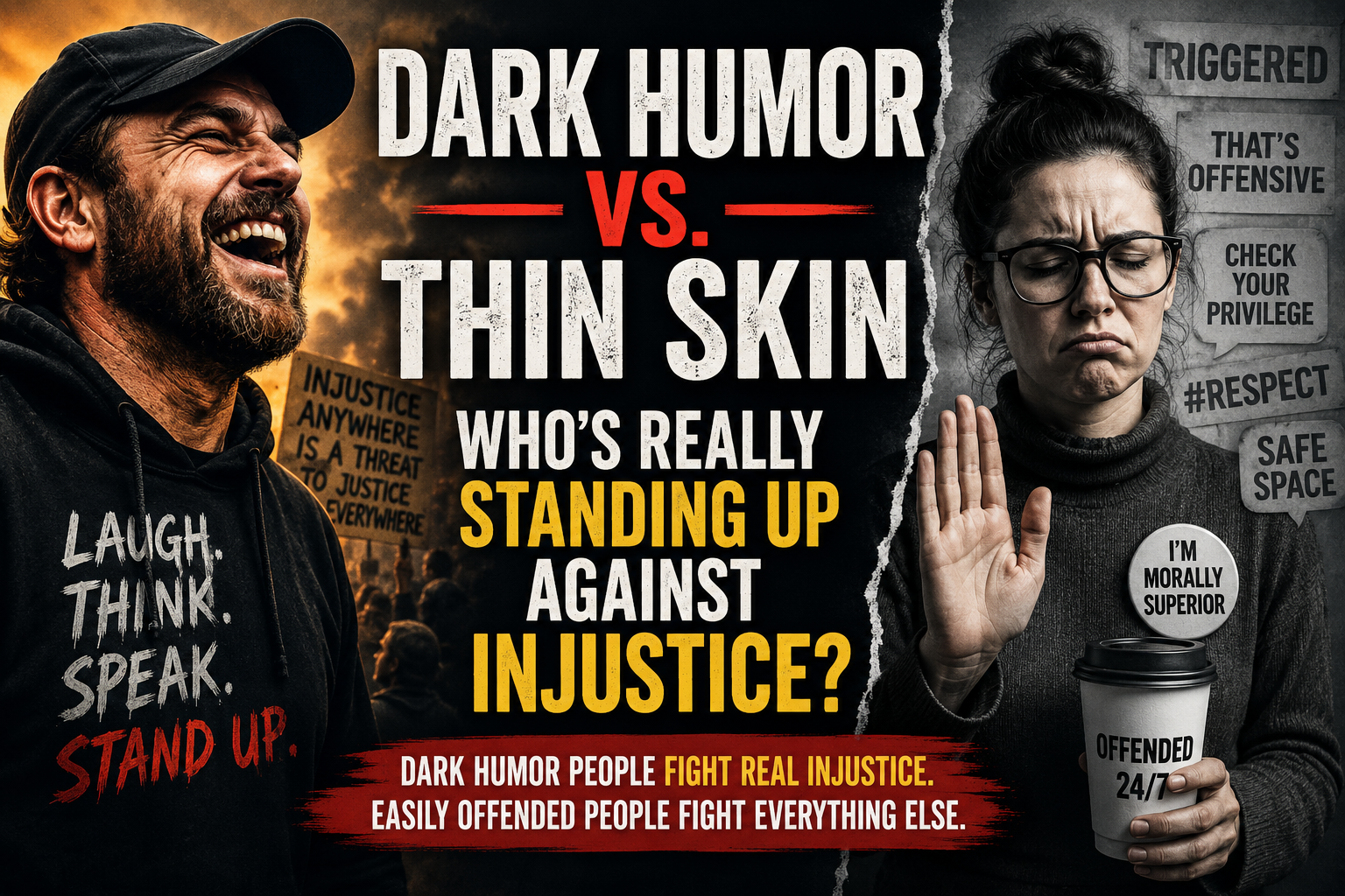 Dark Humor, Thin Skin And The Fight Against Real Injustice – [your]NEWS