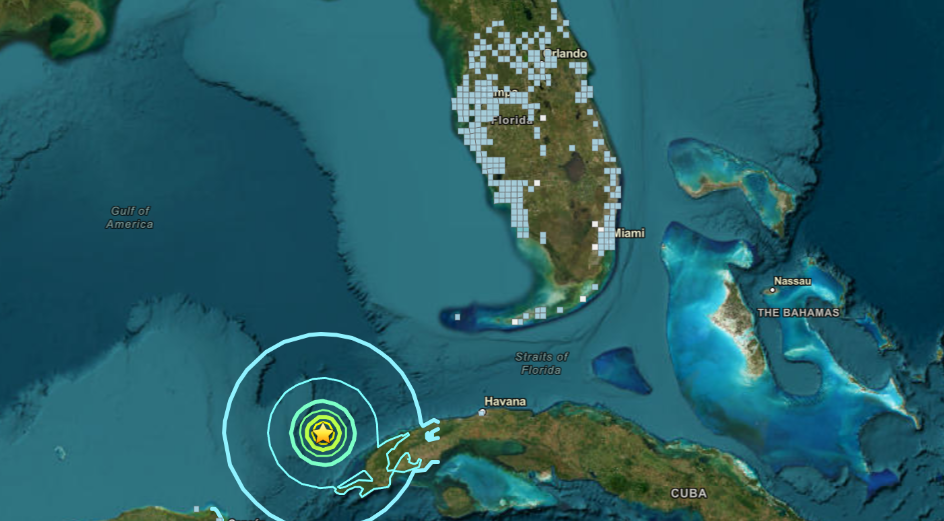 Magnitude 6.1 Earthquake Near Cuba Felt Across South Florida
