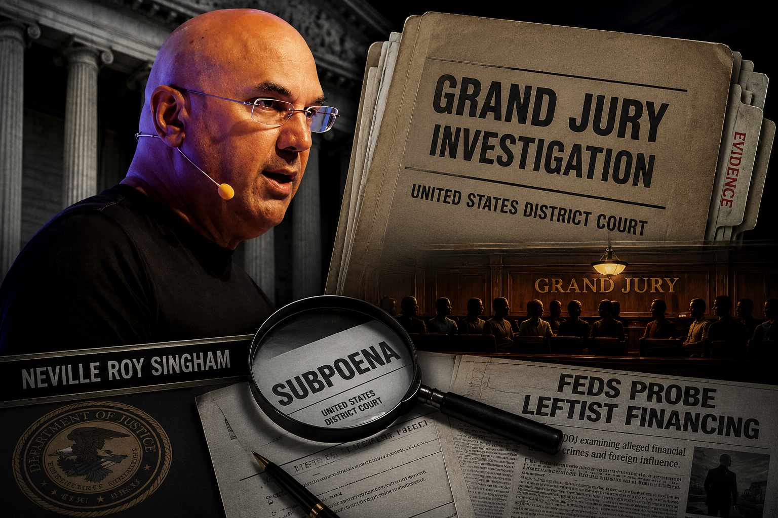 DOJ Grand Jury Probes Neville Roy Singham Funding Network, Report Says
