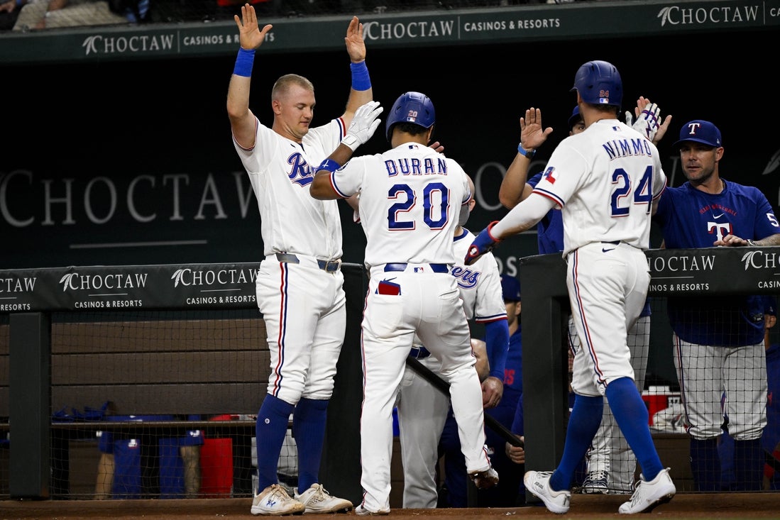 Rangers blow lead but walk off Angels to move atop AL West