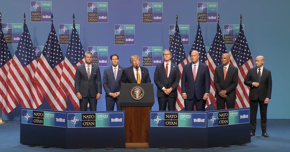 WATCH: Trump Addresses NATO Summit As Iran Ceasefire Collapses After Gulf Attacks