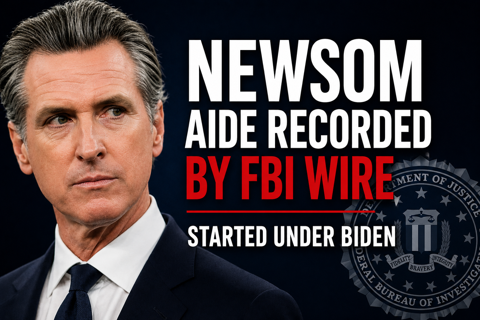 Report: FBI Investigation Into Former Newsom Aide Included Recorded Conversations Dating to Biden Administration