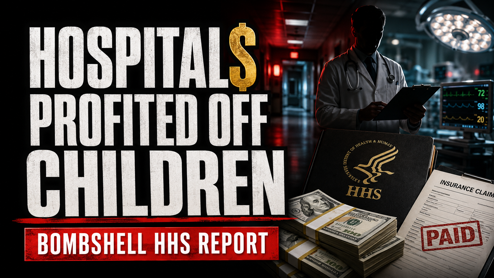 HHS Report Exposes How Hospitals Profited From Pushing Gender Procedures on Children