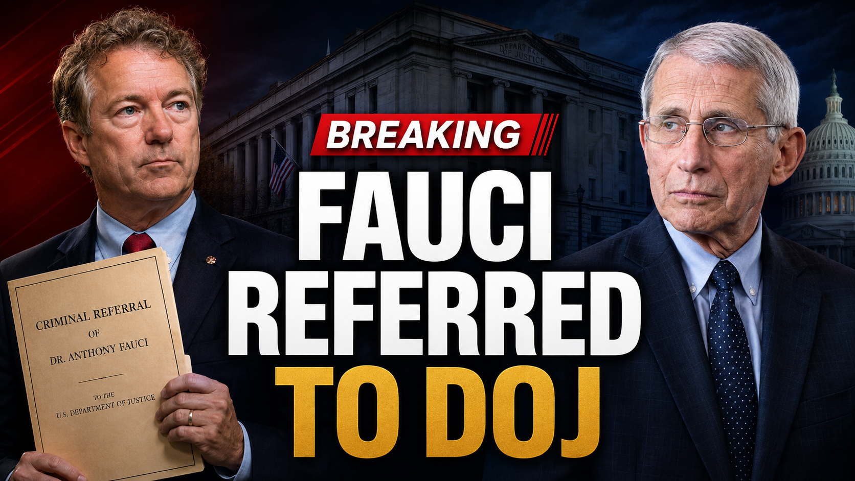 Rand Paul Delivers Fauci Criminal Referral to DOJ Following Contempt Vote
