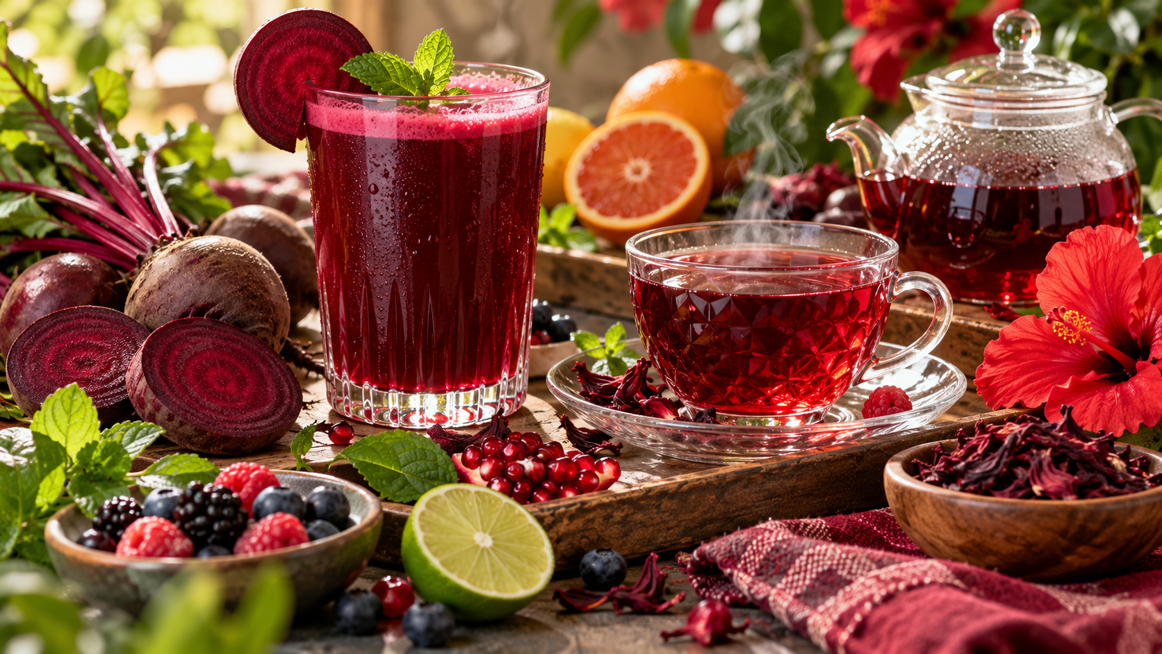 Beet Juice and Hibiscus Tea May Offer Modest Blood Pressure Benefits, Research Shows