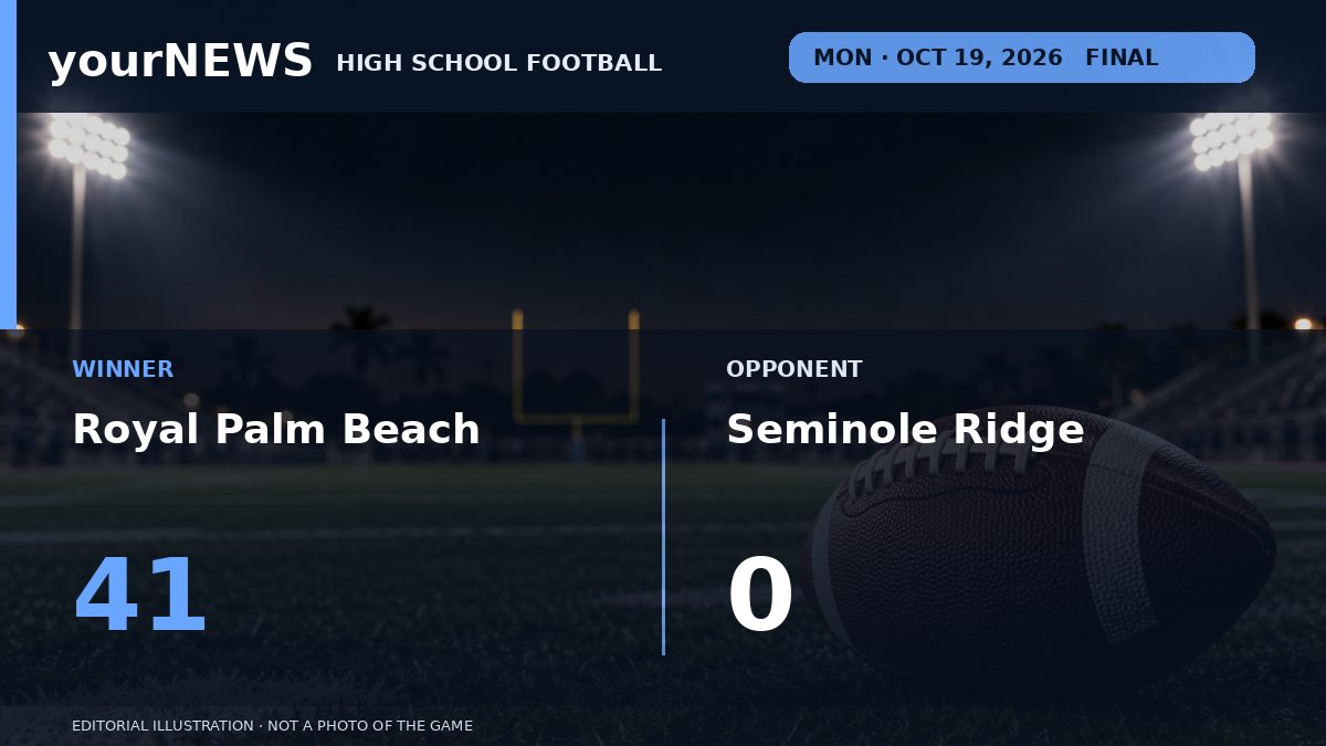 Royal Palm Beach Blanks Seminole Ridge 41-0 in Monday Makeup – [your]NEWS