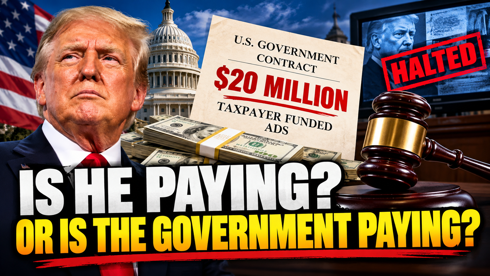 Trump Says He’ll Pay for Political Ads, but Taxpayers Already Footed Millions as Judge Orders Halt